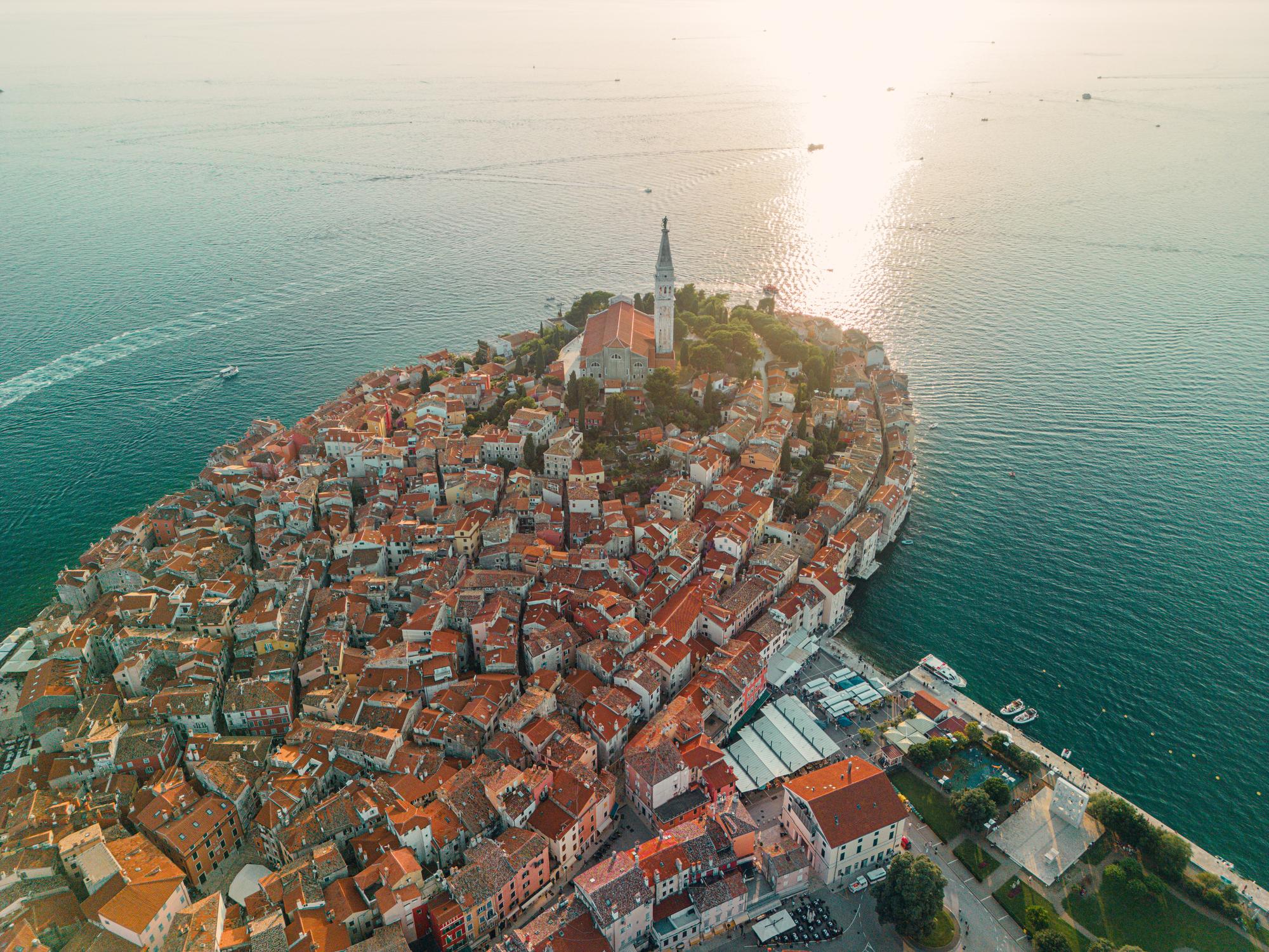 Rovinj – panorama starego miasta w regionie Istria